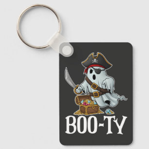 Got That Boo-ty Ghostly Pirate Halloween Keychain