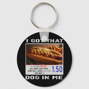 Got That Dog In Me Funny Hotdogs Combo 4th Of July Keychain