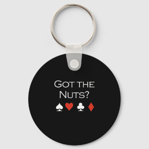 Got the nuts T-shirt white Keychain