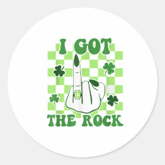 Got the rock st patricks day bachelorette party classic round sticker