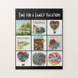Got the Travel Bug? Family vacation Jigsaw Puzzle