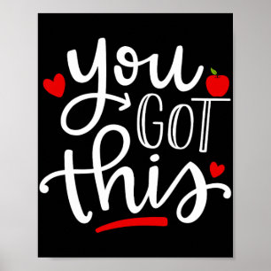 Got This Funny Teacher Student Testing Day Gifts  Poster