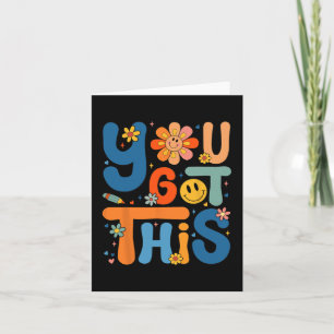 Got This Testing Day Groovy Motivational Teacher S Card
