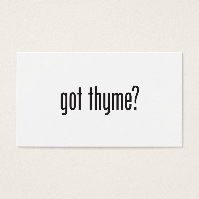 got thyme (Front)