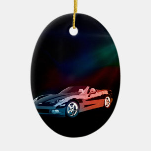 Got to LOVE the Corvette Ceramic Ornament