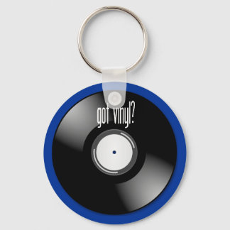 "Got Vinyl?" Record Album Key Chain Keychains