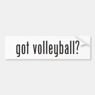 got volleyball? bumper sticker