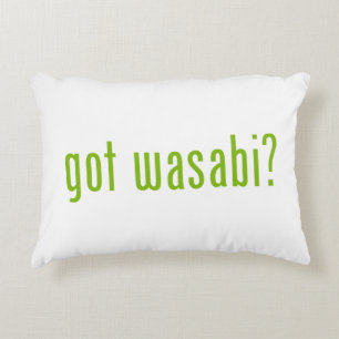 got wasabi? accent pillow