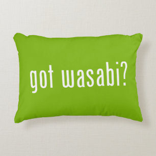 got wasabi? decorative pillow