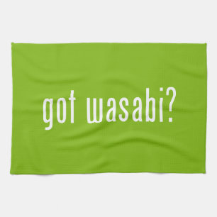got wasabi? kitchen towel