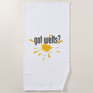 got welts? beach towel