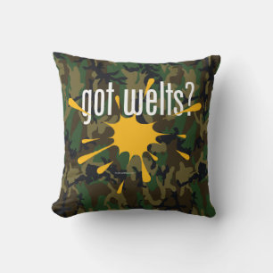 got welts? throw pillow
