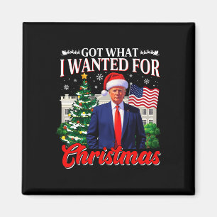 Got What I Wanted For Christmas Donald Trump 47th  Magnet