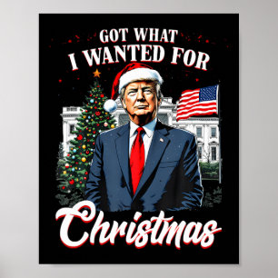 Got What I Wanted For Christmas Trump  Poster