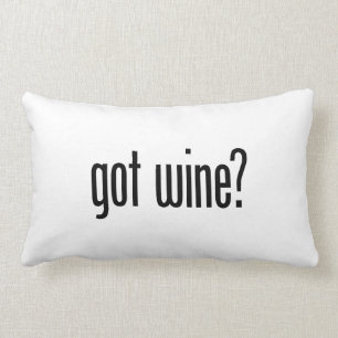 got wine lumbar pillow