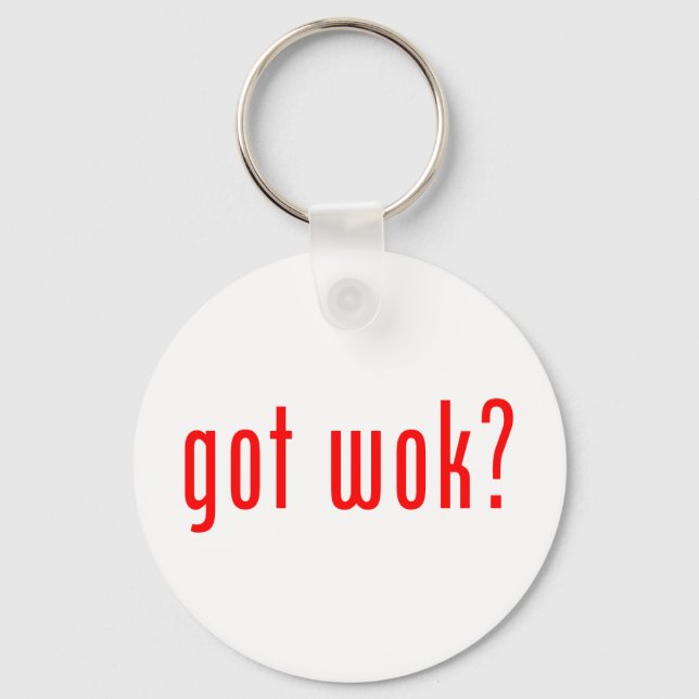 got wok? keychain (Front)