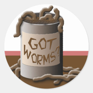 Got Worms? Classic Round Sticker