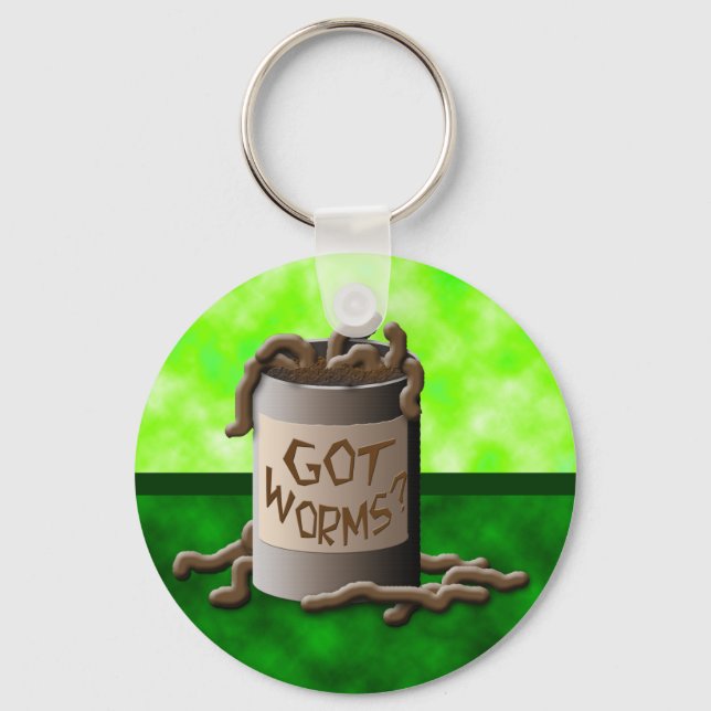 Got Worms? Keychain (Front)