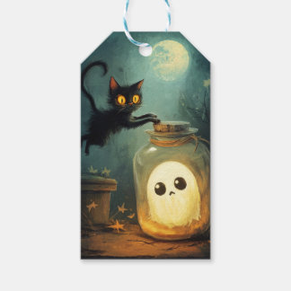 Got You - Halloween Cat and Ghost Gift Tags