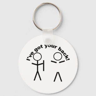 Got your back! keychain