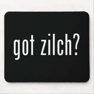 got zilch? mouse pad