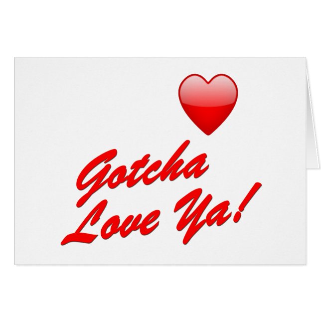 Gotcha amour vous ! (Devant horizontal)