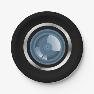 Gotcha! Camera Lens Paper Plate
