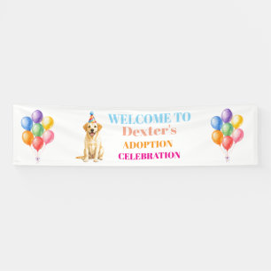 Gotcha day Adoption Party Labrador Dog Pet Banner