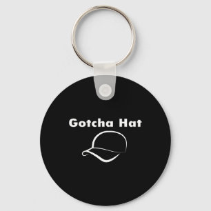 Gotcha Hat Meme Funny Prank Joke Internet Culture Keychain