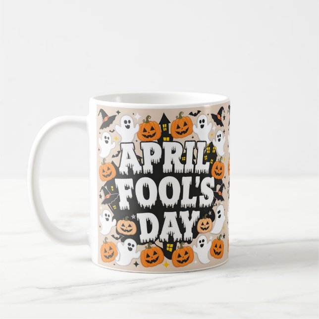 Gotcha! It's April Fool's Coffee Mug (Left)