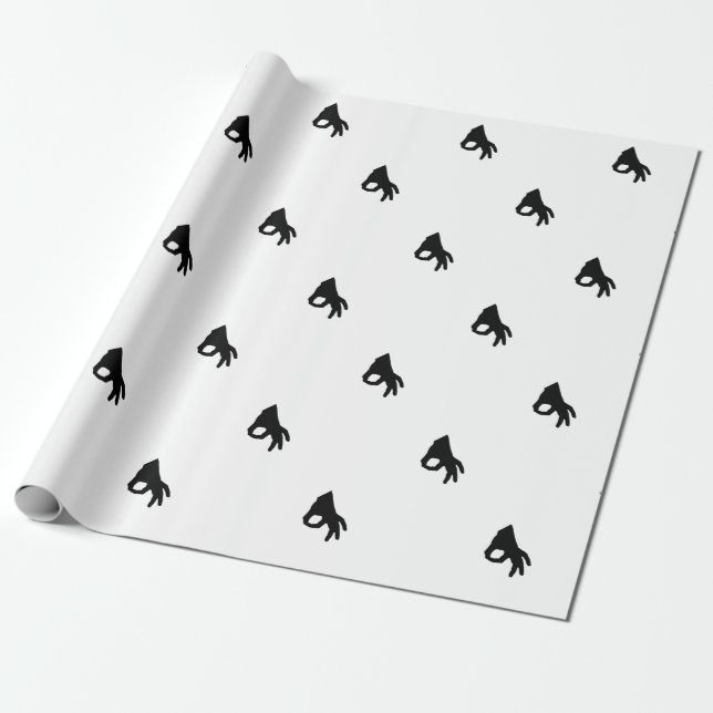 Gotcha Wrapping Paper (Unrolled)