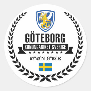 Göteborg Classic Round Sticker