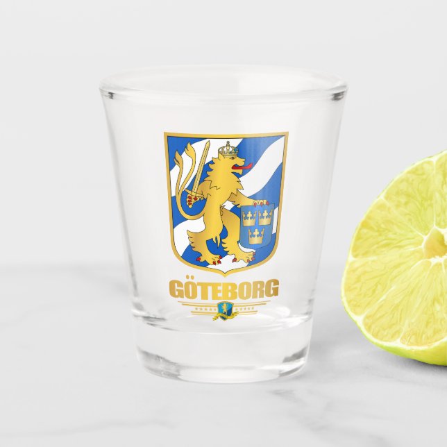 "Goteborg (Gothenburg)" Apparel Shot Glass (Front)