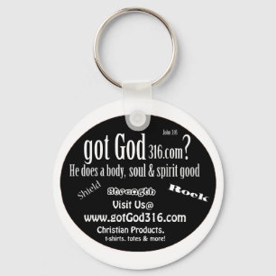 gotGod316.com Keychain
