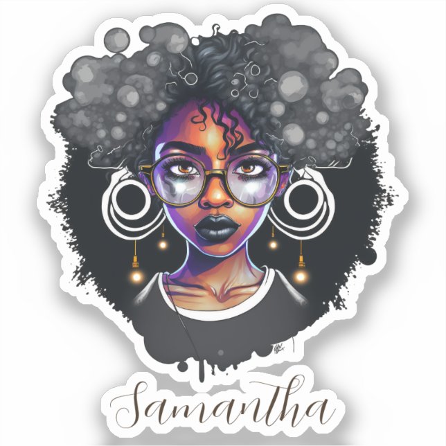 Goth Afro Woman (Front)