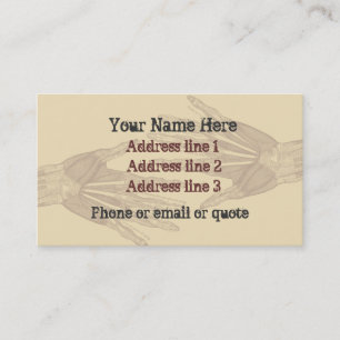 Goth Anatomy Mains Carte de visite Tan 2