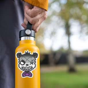 Goth Asexual Pride Flag Coloured Bear