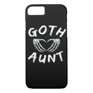 Goth Aunt Punk Skeleton Heart Hands Gothic Design Case-Mate iPhone Case