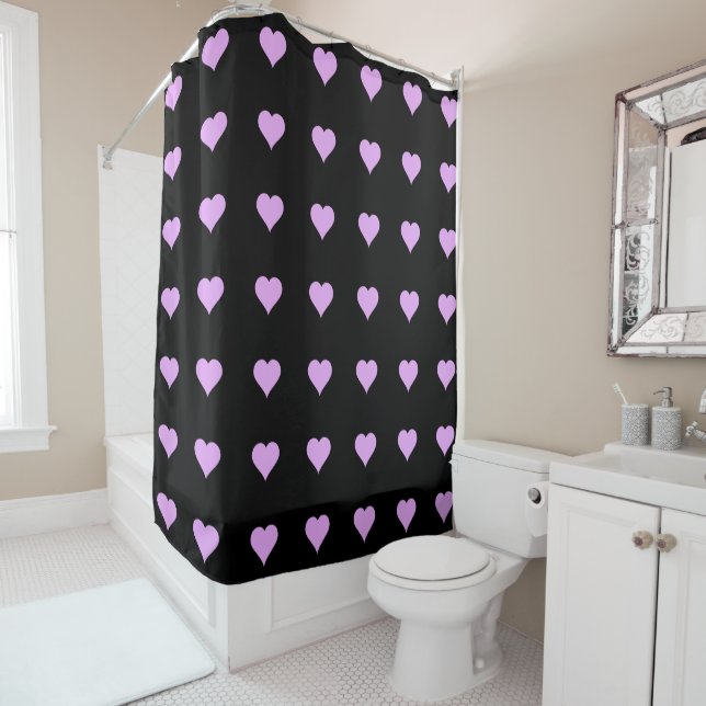 Goth Black and Pink Heart Design (In Situ)
