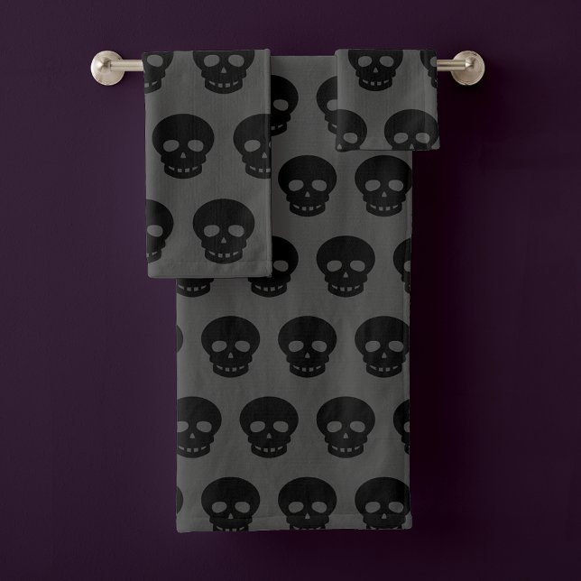 Goth Black Grey Motif crâne (Créateur téléchargé)