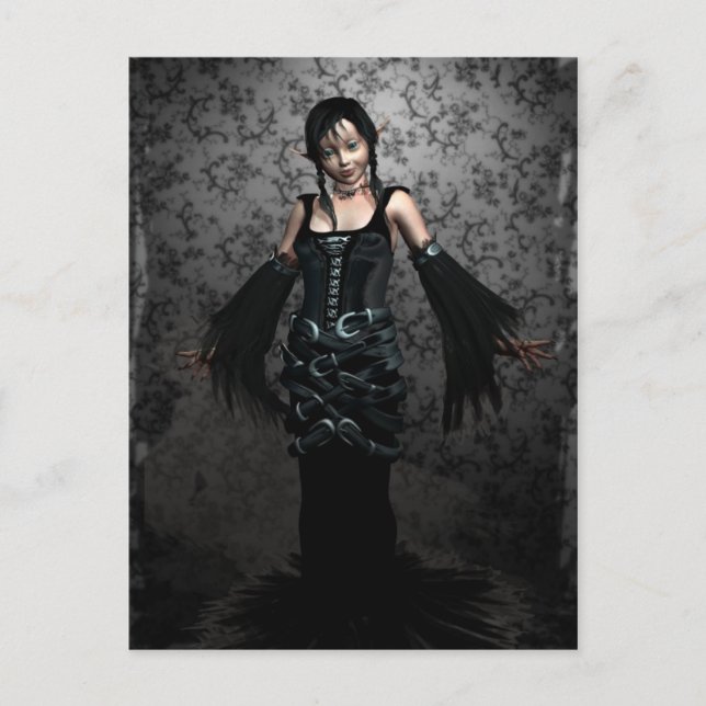 Goth Black Postcard (Front)