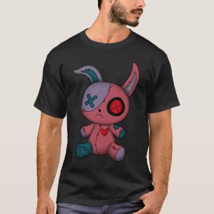 Goth Bunny Cute Gothic Teen Creepy Voodoo doll Gir T-Shirt
