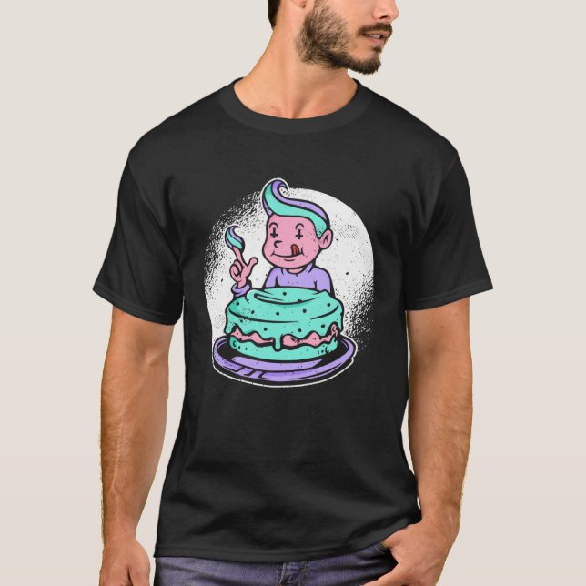 Goth Cake Pastel Goth Aesthetic Gothic Emo Clothes T-Shirt (Front)