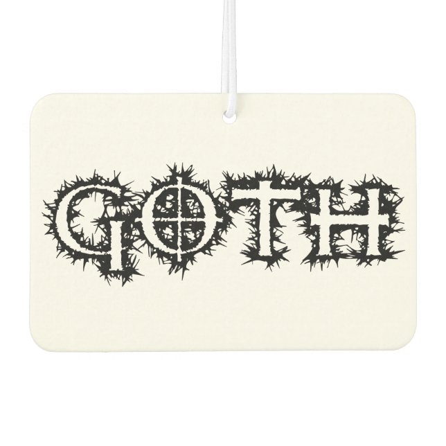 Goth Car Air Freshener (Front)