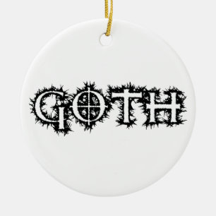 Goth Ceramic Ornament