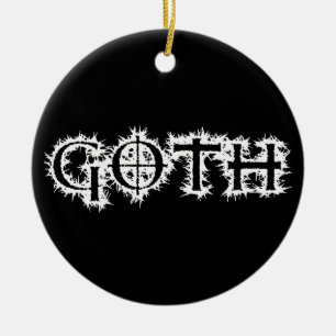 Goth Ceramic Ornament