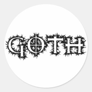 Goth Classic Round Sticker