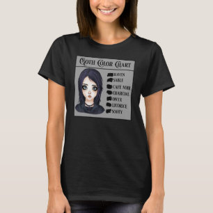 Goth Colour Chart T-Shirt