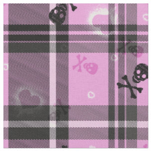 Goth Crâne et tissu plaid