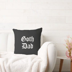 Goth Dad  Throw Pillow